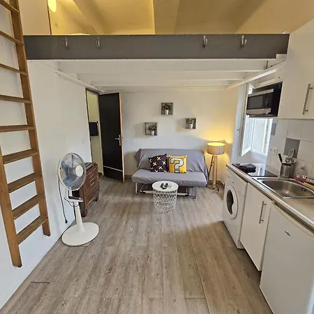 Gregbnb - Climatise - Studio Mezzanine - Cour Exterieure Apartman