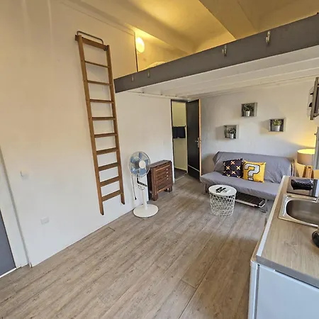 Gregbnb - Climatise - Studio Mezzanine - Cour Exterieure *